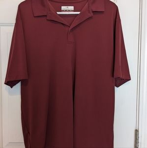 Men's red athletic polo XL grand slam brand